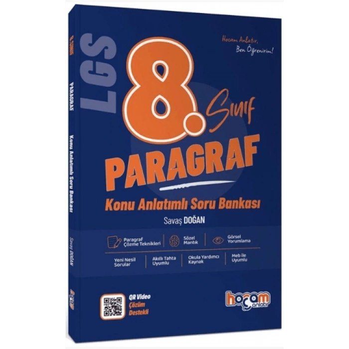 LGS 8. Sınıf Paragraf Konu Anlatımlı Soru Bankası-Savaş Doğan- Hocam Anlatır