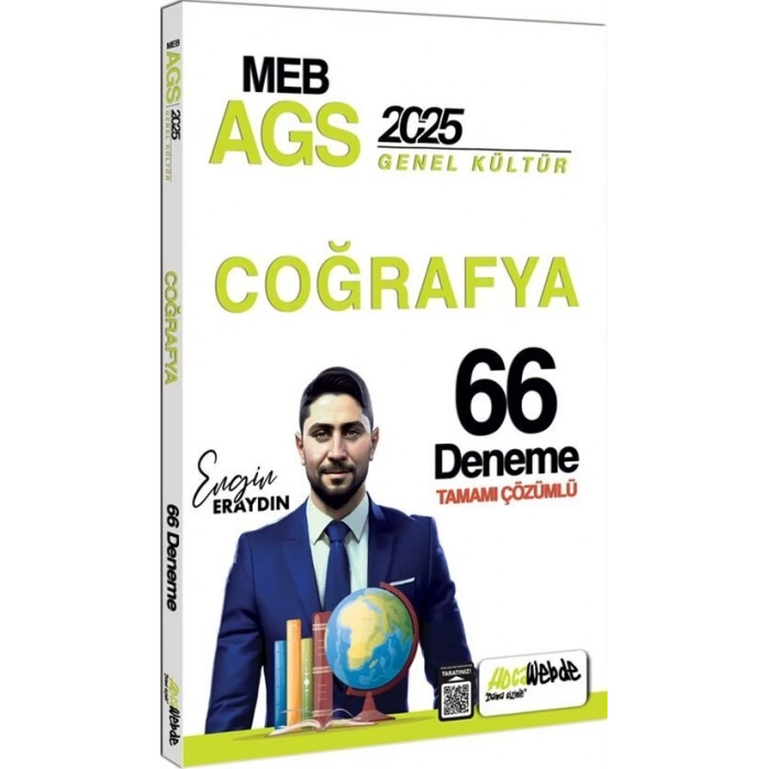 MEB-AGS Coğrafya 66 Deneme 2025-Hocawebde Yayınları