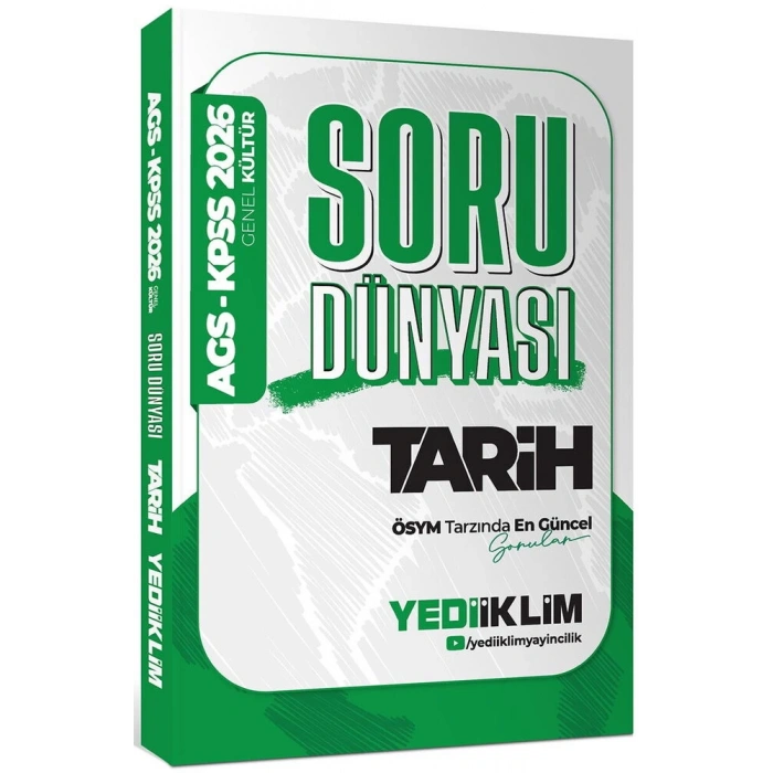 MEB-AGS GK TARİH SORU DÜNYASI  2026 - YEDİİKLİM YAYINLARI