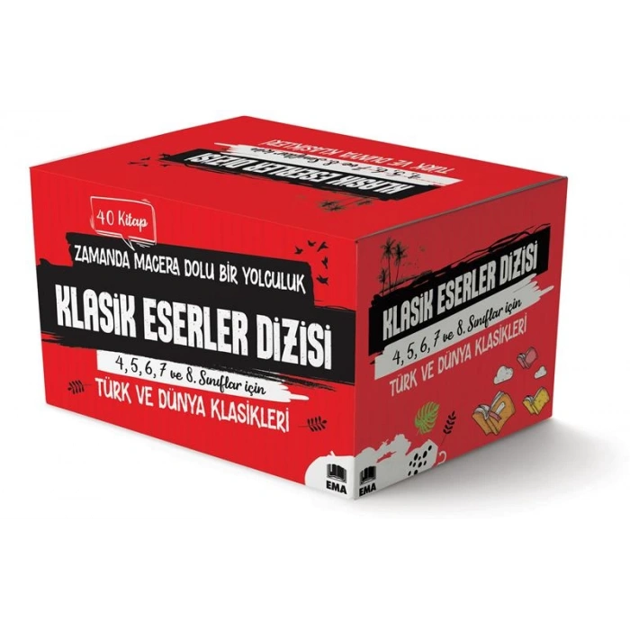 MEB Tavsiyeli 100 Temel Eser (40 Kitap) Hikaye Seti - Ema Yayınları