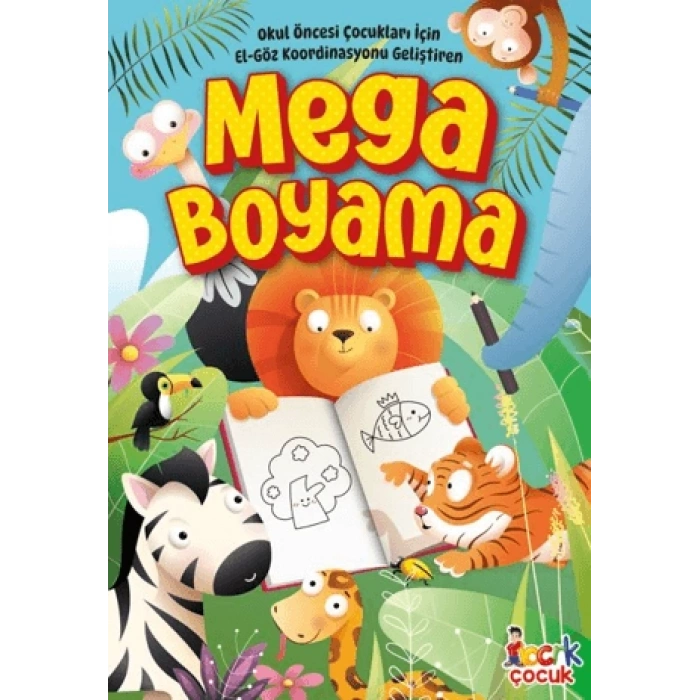 Mega Boyama -Kalın Boyama- Bıcırık Yayınları