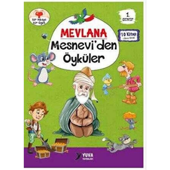 Mevlanadan Öyküler (10 Kitap)  Düz Yazı 1.Sınıf Hikaye - Yuva Yayınları