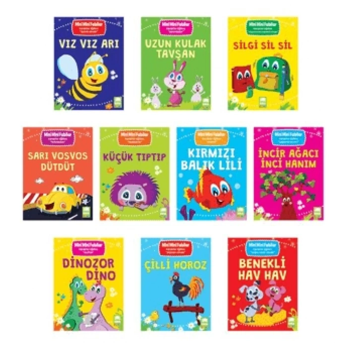 Mini Mini Fabllar (10 Kitap) - Ema Yayınları