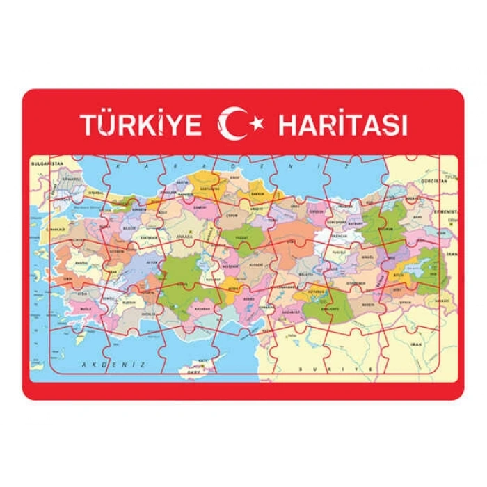 Minik Damla Yapboz-(Türkiye Haritası)-Damla Yayınevi