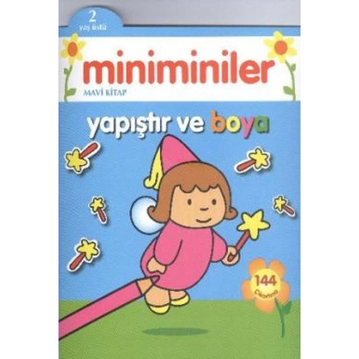 Miniminiler:Mavi Kitap Yapıştır ve Boya 2+ - Parıltı Yayınları