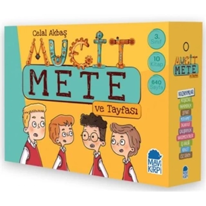 Mucit Mete Ve Tayfası 3.Sınıf Hikaye Seti(10Kitap) - Celal Akbaş - Mavi Kirpi Yayınları