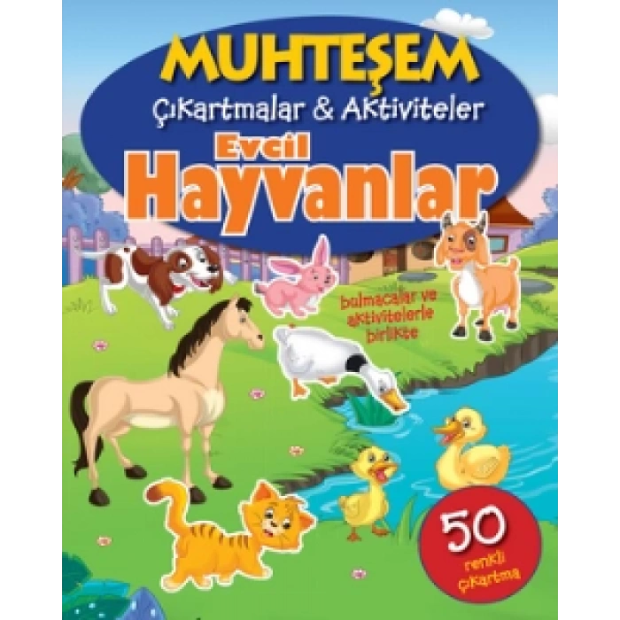 Muhteşem Çıkartmalar & Aktiviteler Evcil Hayvanlar - The Book Company - Parıltı Yayınları