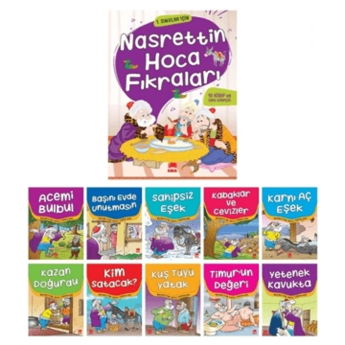 Nasrettin Hoca Fıkraları (10 Kitap) - Küçük Boy - Ema Yayınları