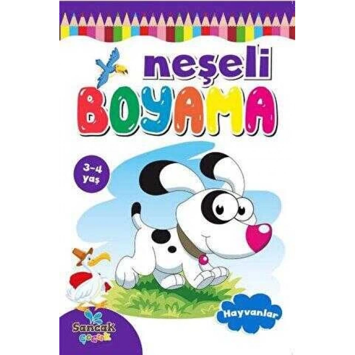 Neşeli Boyama - Hayvanlar- Revzen Kitap