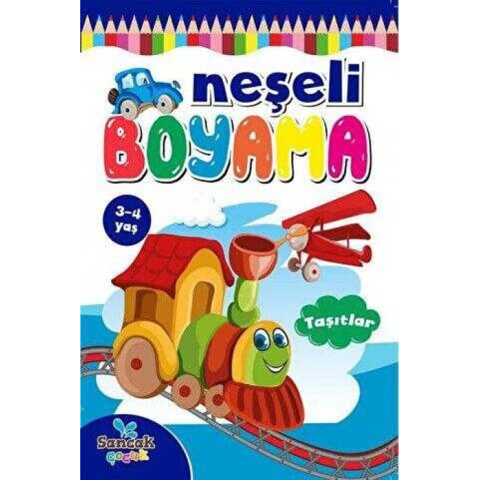 Neşeli Boyama - Taşıtlar - Revzen Kitap