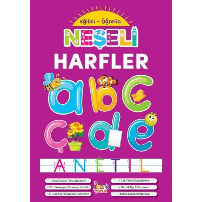 Neşeli Harfler -Okul Öncesi- Bıcırık Yayınları