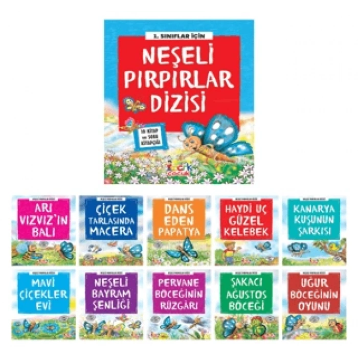 NEŞELİ PIRPIRLAR DİZİSİ 1.SINIF K.BOY 10 KİTAP / BICIRIK YAYINLARI