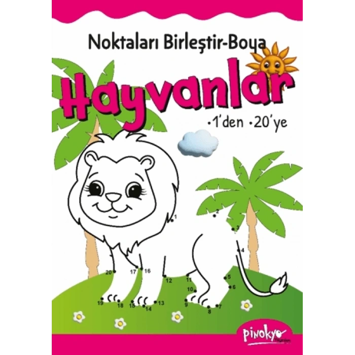 Noktaları Birleştir Boya Hayvanlar 1den 30a -(Okul Öncesi)- Pinokyo Yayınları