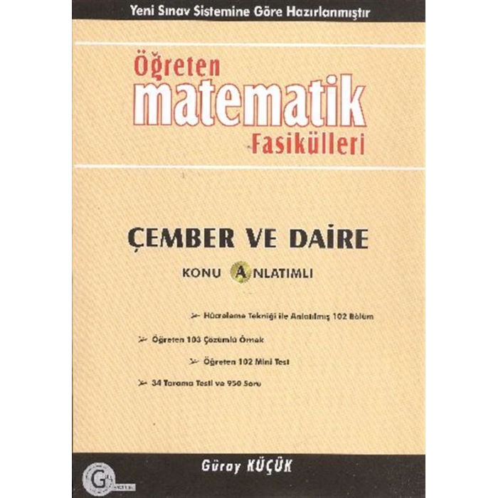 Öğreten Matematik Fasikülleri Çember ve Daire Konu Anlatımlı -  Gür Yayınları