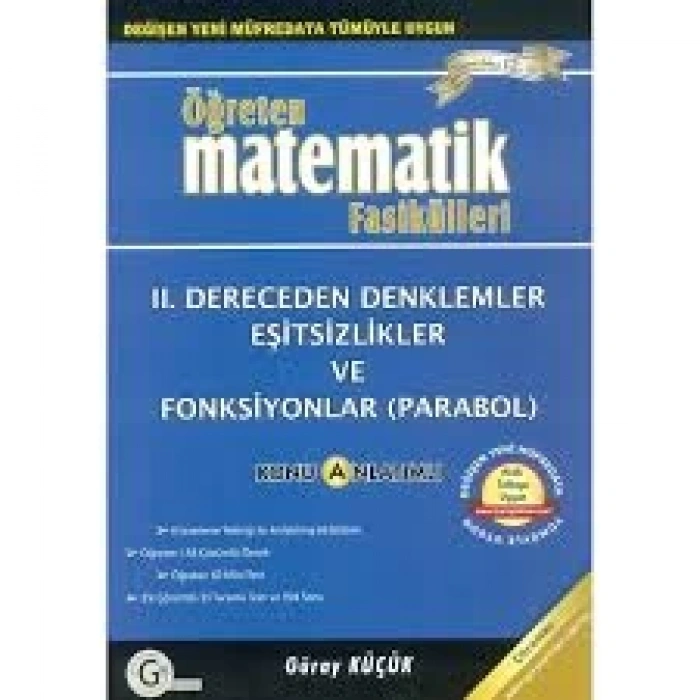 Öğreten Matematik Fasikülleri II. Dereceden Denklemler Konu Anlatımlı Gür Yayınları
