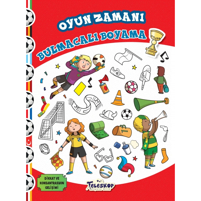 Oyun Zamanı - Bulmacalı Boyama - Teleskop Yayınları