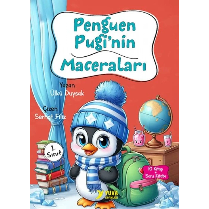 Penguen Puginin Maceraları-1.Sınıf 10 Kitap-Yuva Yayınları