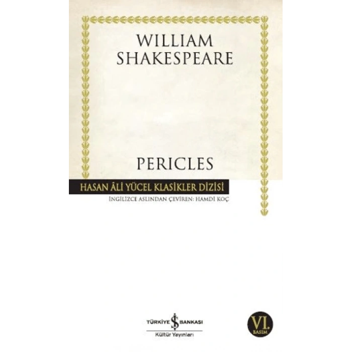 Perıcles (Karton Kapak) - William Shakespeare - İş Bankası Kültür Yayınları