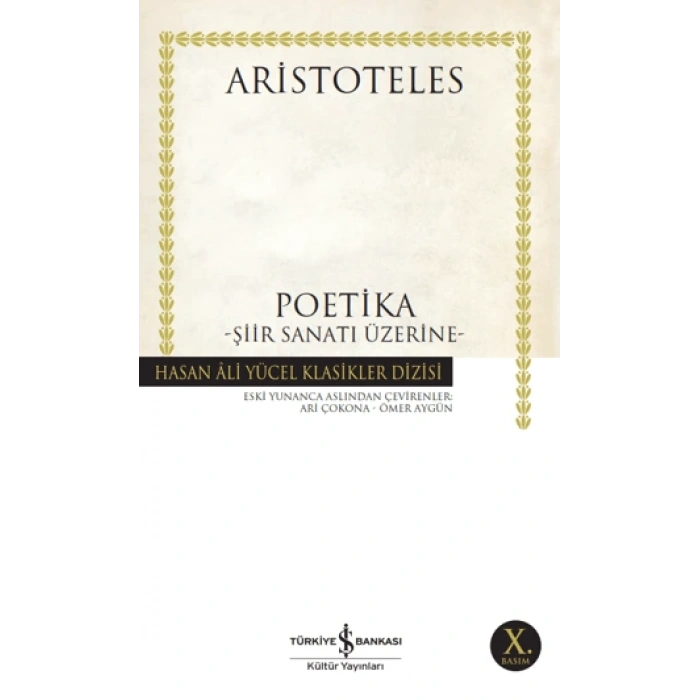 Poetika - Aristoteles - İş Bankası Kültür Yayınları