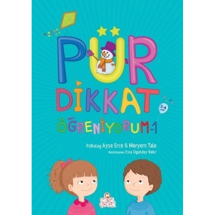 Pür Dikkat Öğreniyorum-1(Mavi) -Okul Öncesi- Bıcırık Yayınları