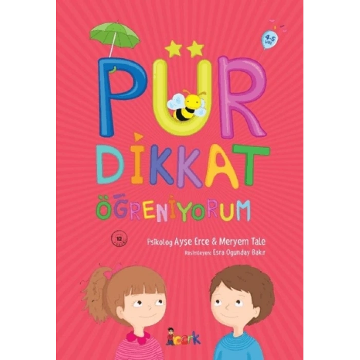 Pür Dikkat Öğreniyorum-2(Kırmızı) 4-5 Yaş -Okul Öncesi- Bıcırık Yayınları