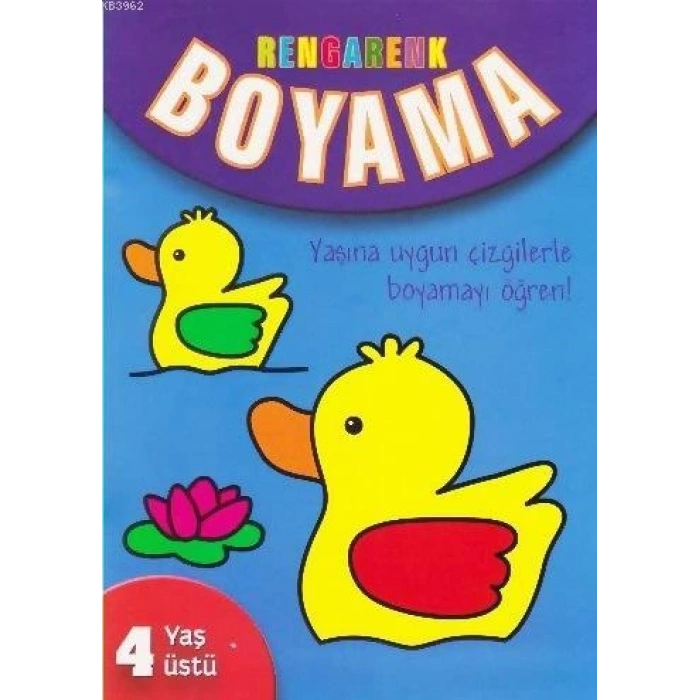Rengarenk Boyama 4 YAŞ ÜSTÜ - Parıltı Yayınları