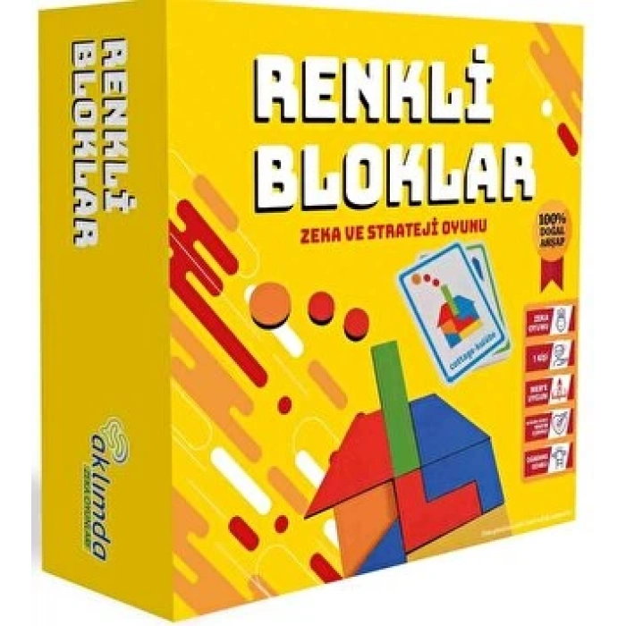 Renkli Bloklar (Ahşap) - Aklımda Zeka Oyunları