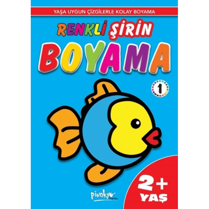Renkli Şirin Boyama 1 2+Yaş Kalın Boyama - Pinokyo Yayınları