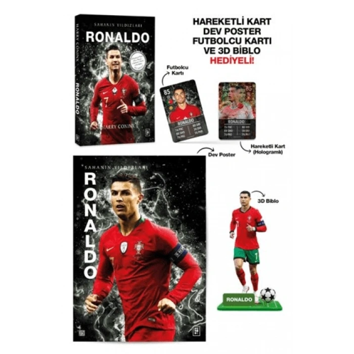 Ronaldo-Sahanın Yıldızları -(3D Biblo Hediyeli-Futbol)- Harry Coninx - Parodi Yayınları