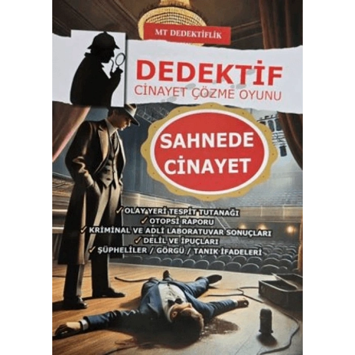 SAHNEDE CİNAYET - DEDEKTİF ÇÖZME OYUNU - MT DEDEKTİFLİK