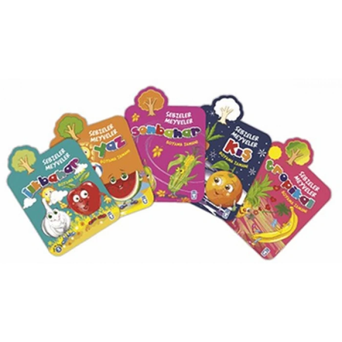 Sebzeler Meyveler Boyama Zamanı Seti (5 Kitap) - Timaş Çocuk