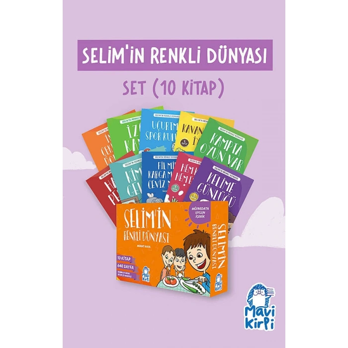 Selimin Renkli Dünyası 3.Sınıf Hikaye Seti (10 Kitap) - Serpil Kaya - Mavi Kirpi Yayınları
