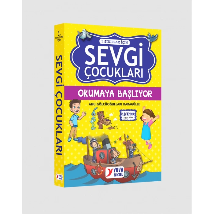Sevgi Çocukları Okumaya Başlıyor 1.Sınıf Hikaye (10 Kitap) - Yuva Yayınları