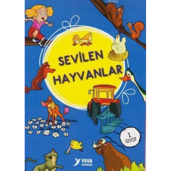 Sevilen Hayvanlar Düz Yazılı(10 Kitap) 1.Sınıf Hiakye - Yuva Yayınları