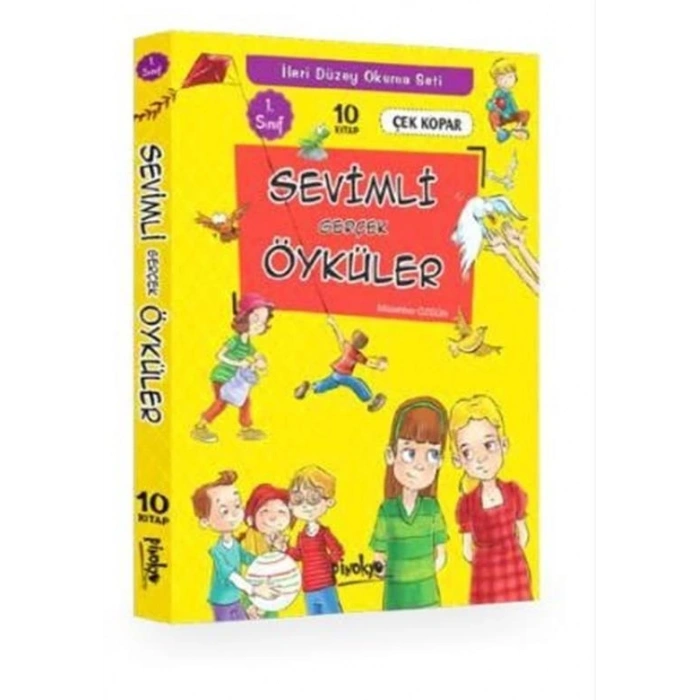 Sevimli Gerçek Öyküler 1.Sınıf Hikaye Düz Yazılı (10 Kitap) - Pinokyo Yayınları