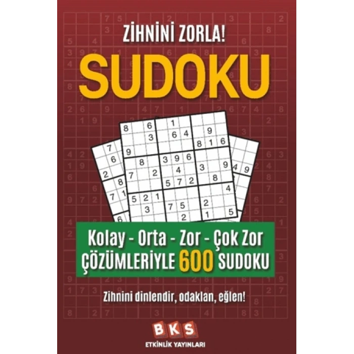 Sudoku-Mekin Gani Pehlivan-BKS Etkinlik Yayınları