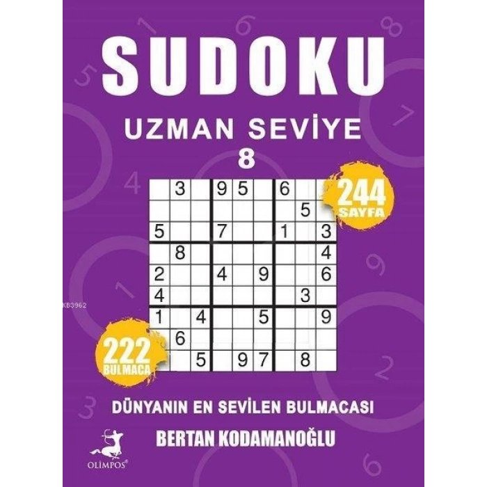 Sudoku-Uzman Seviye 8-Bertan Kodamanoğlu-Olimpos Yayınları