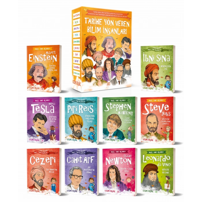 Tarihe Yön Veren Bilim İnsanları Serisi 10 Kitap-Cezmi Ersöz-Dokuz Çocuk