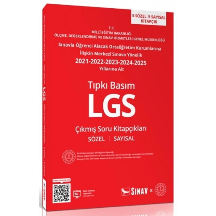 Tıpkı Basım LGS Çıkmış Soru Kitapçıkları-Sınav Yayınları