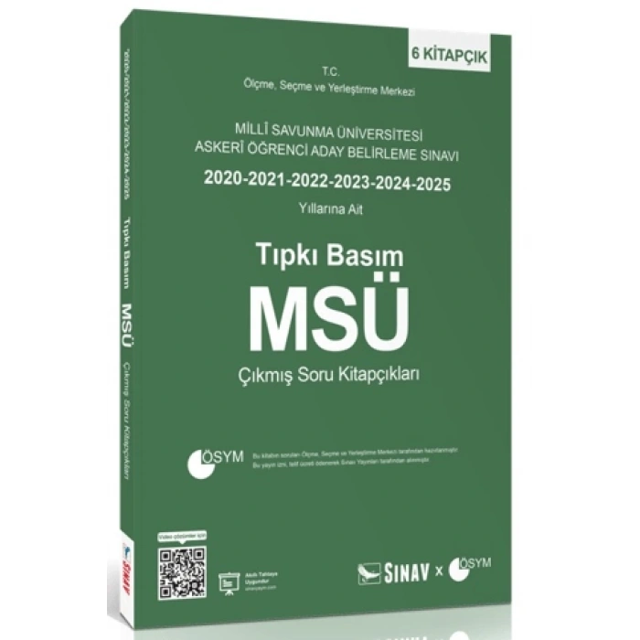 Tıpkı Basım MSÜ Çıkmış Soru Kitapçıkları-Sınav Yayınları
