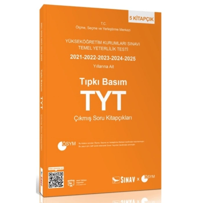 Tıpkı Basım TYT Çıkmış Soru Kitapçıkları-Sınav Yayınları