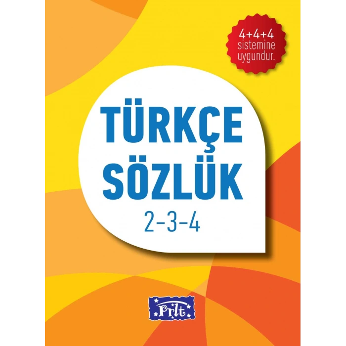 Türkçe Sözlük İlkokul 2-3-4 - Parıltı Yayınları