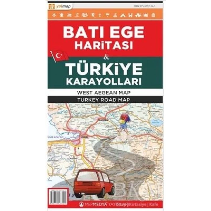 Türkiye Karayolları Haritası Avrupa - Mep Medya Yayınları