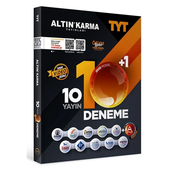 TYT 10+1 Deneme 2025 -Komisyon-Altın Karma Yayınları