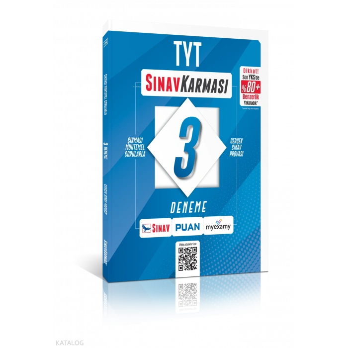 TYT 3 Deneme Çözümlü-Sınav Karması-Sınav Yayınları