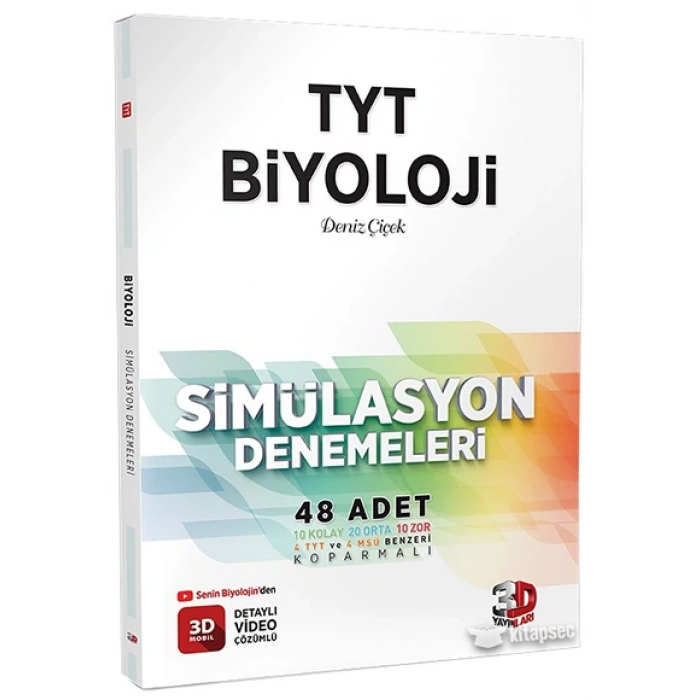 TYT Biyoloji Deneme Sınavı - 3D Yayınları