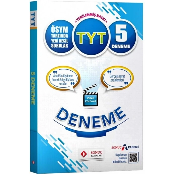 TYT Deneme Sınavı 5li - Sonuç Yayınları