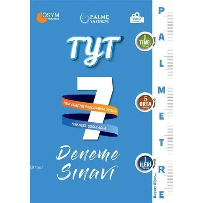 TYT Deneme Sınavı 7li Palmetre (İADESİZ) - Palme Yayınları