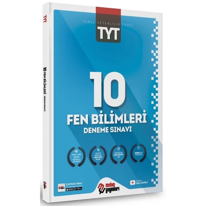 TYT Fen Bilimleri Deneme Sınavı 10lu - Metin Yayınları