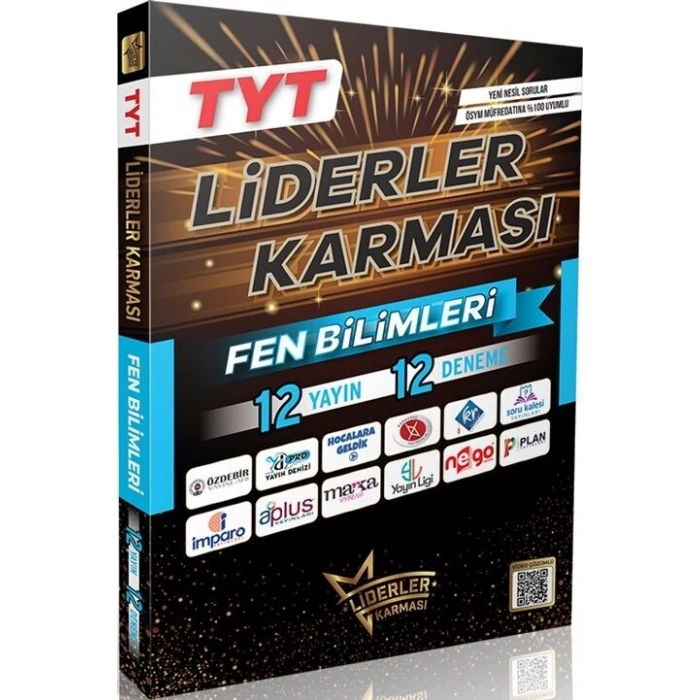TYT Fen Bilimleri Deneme Sınavı 12 Lİ -(2025) Liderler Karması Yayınları